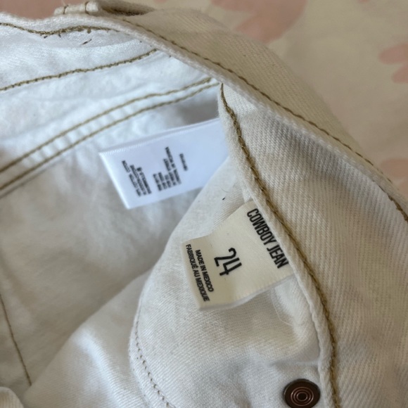 URBAN OUTFITTERS BDG cream cowboy jeans - Picture 4 of 5